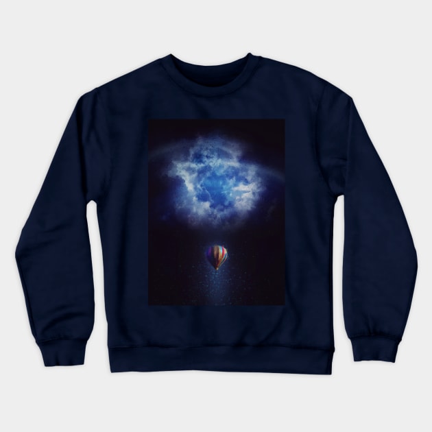 Flying to the light Crewneck Sweatshirt by psychoshadow